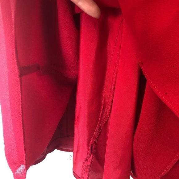 Kiki red formal back draped dress Size XXL - Picture 6 of 8